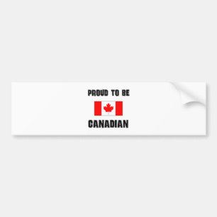 Proud om CANADIAN te worden Bumpersticker