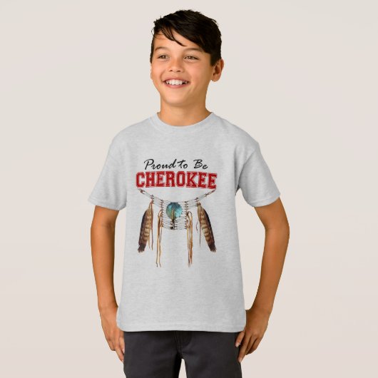 Proud om Cherokee Toddler Boys Clothes te worden T-shirt (Voorkant volledig)