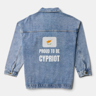 Proud om Cypriotisch te worden Denim Jacket