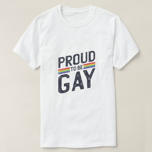 Proud om dag te worden van de regenboogpride t-shirt (Design voorkant)