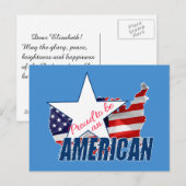 Proud om een Amerikaan te zijn Briefkaart (Voorkant / Achterkant)