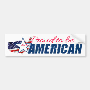 Proud om een Amerikaan te zijn Bumpersticker