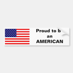 Proud om een Amerikaan te zijn Bumpersticker