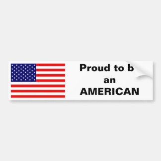 Proud om een Amerikaan te zijn Bumpersticker