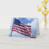 Proud om een Amerikaan te zijn Kaart (Gele Bloem)