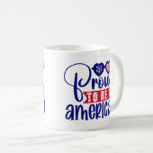 Proud om een Amerikaan te zijn Koffiemok (Voorkant rechts)