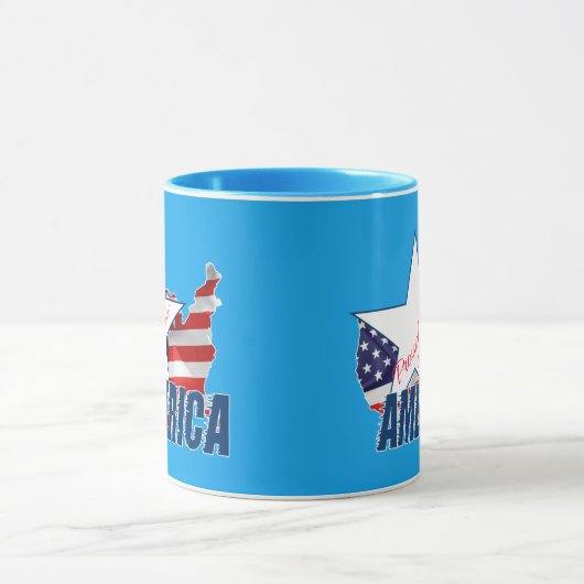 Proud om een Amerikaan te zijn Mok (Midden)