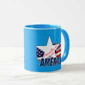 Proud om een Amerikaan te zijn Mok (Voorkant rechts)