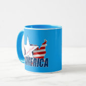 Proud om een Amerikaan te zijn Mok (Voorkant links)