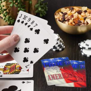 Proud om een Amerikaan te zijn Pokerkaarten