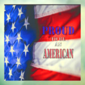 Proud om een Amerikaan te zijn Raamsticker (Vel 3)