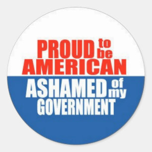 Proud om een Amerikaan te zijn Ronde Sticker