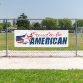 Proud om een Amerikaan te zijn Spandoek (Insitu)
