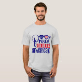 Proud om een Amerikaan te zijn T-shirt (Voorkant volledig)