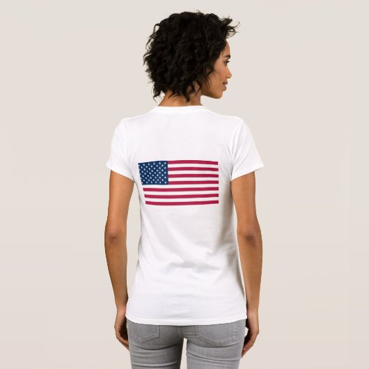 Proud om een Amerikaan te zijn T-shirt (Achterkant volledig)