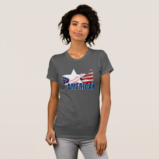 Proud om een Amerikaan te zijn T-shirt (Voorkant volledig)
