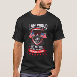 Proud om een Amerikaans Patriot-Mannen te worden T-shirt