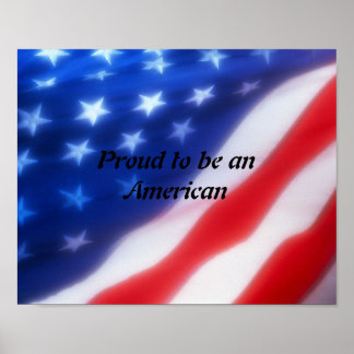 Proud om een Amerikaans Poster te worden