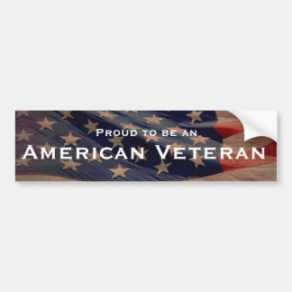 Proud om een Amerikaans Veteraan te zijn Bumpersticker