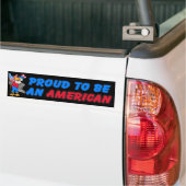 Proud om een Amerikaanse Bumpersticker te worden (Op Truck)