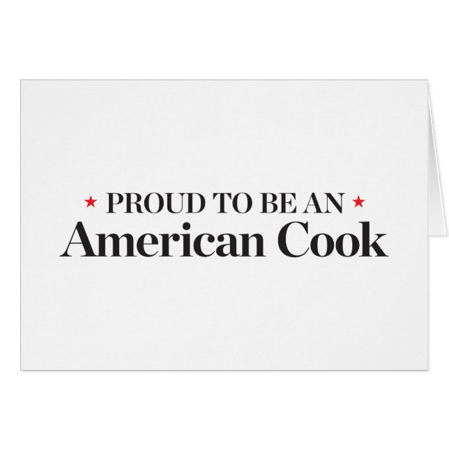 Proud om een Amerikaanse Cook te worden (Voorkant Horizontaal)