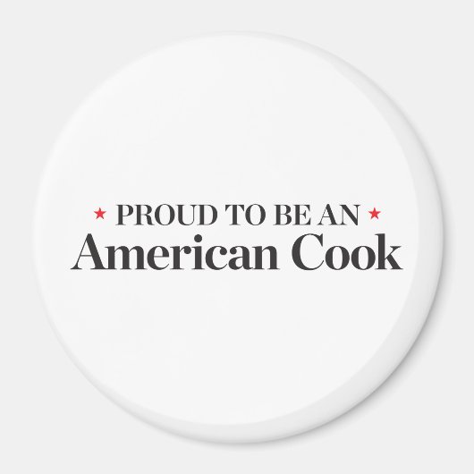 Proud om een Amerikaanse Cook te worden Magneet (Voorkant)