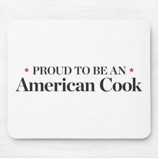 Proud om een Amerikaanse Cook te worden Muismat (Voorkant)