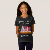 Proud om een Amerikaanse gymnast te worden T-shirt (Voorkant volledig)
