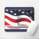 Proud om een Amerikaanse Mousepad te worden Muismat (Met muis)