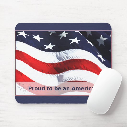 Proud om een Amerikaanse Mousepad te worden Muismat (Met muis)