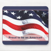 Proud om een Amerikaanse Mousepad te worden Muismat (Voorkant)