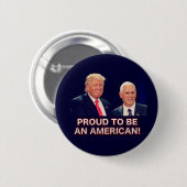 Proud om een Amerikaanse Trump Pence Button te wor (Voorkant /achterkant)