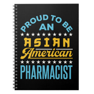 Proud om een Aziatische Amerikaanse apotheker te w Notitieboek