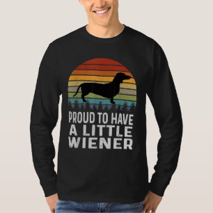 Proud om een beetje Wiener Dachshund te hebben T-shirt