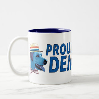 Proud om een blauwe hond-democratische Mok te word
