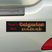 Proud om een Calgarian redhals te worden Bumpersticker (Op auto)
