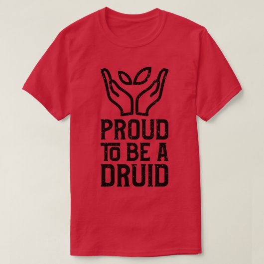 Proud om een druïde zwart te zijn t-shirt (Design voorkant)