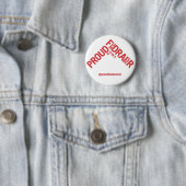 Proud om een Fundraiser campagne-koopwaar te worde Ronde Button 5,7 Cm (In situ)