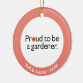Proud om een Gardener 2 te worden Keramisch Ornament (Links)