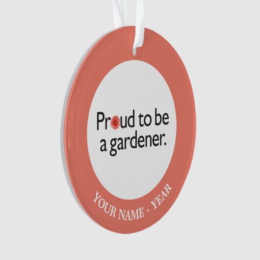 Proud om een Gardener 2 te worden Ornament (voorkant)