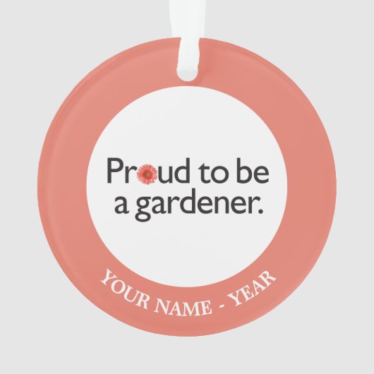 Proud om een Gardener 2 te worden Ornament (achterkant)