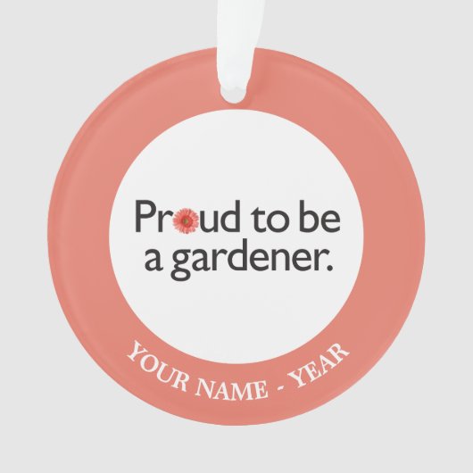 Proud om een Gardener 2 te worden Ornament (voorkant)