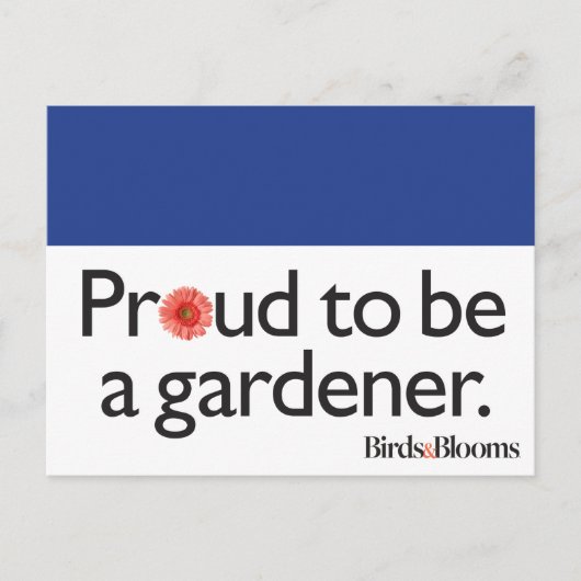 Proud om een Gardener te worden Briefkaart (Voorkant)