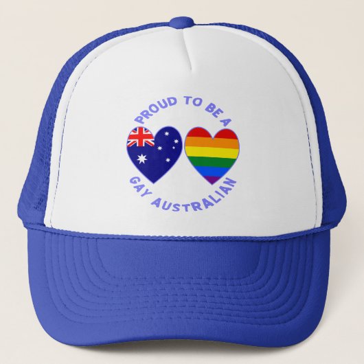 Proud om een Gay Australian te worden Trucker Pet (Voorkant)