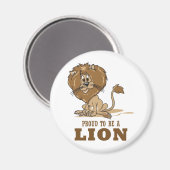 Proud om een leeuw te worden magneet (Voorkant / Achterkant)