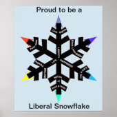 Proud om een liberaal Snowflake poster te worden (Voorkant)