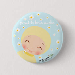 Proud om een moslim badge te worden ronde button 5,7 cm