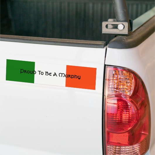 Proud om een Murphy te worden Bumpersticker (Op Truck)