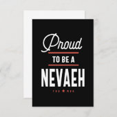 Proud om een Nevaeh te worden RSVP Kaartje (Voorkant / Achterkant)