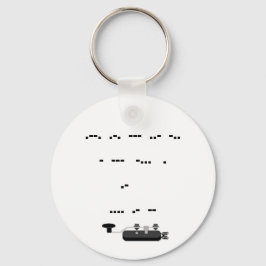 Proud om een Sleutelhanger van de Ham Morse Code t